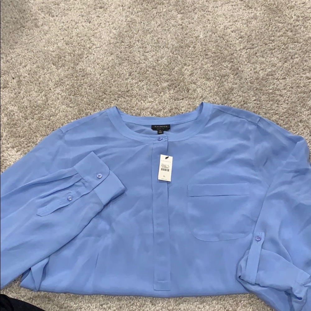 NWT Talbots blouse, washable silk